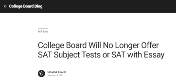 College Board正式官宣：取消SAT2和SAT写作考试，SAT机考或将出现！